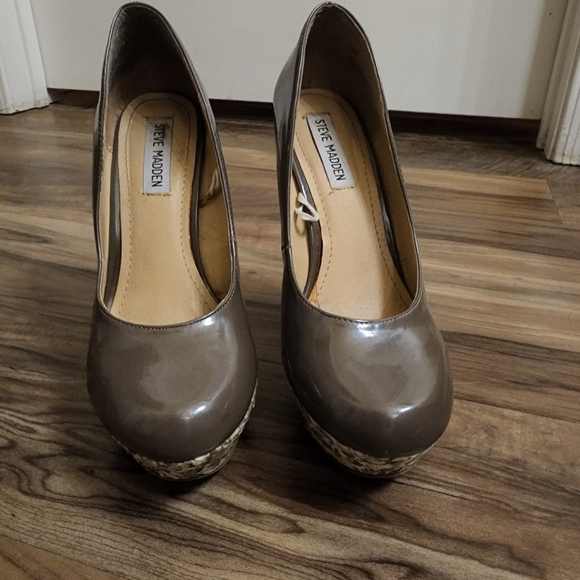 Toupe/Grey platform wedge s7 - Picture 3 of 5